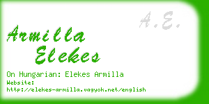 armilla elekes business card